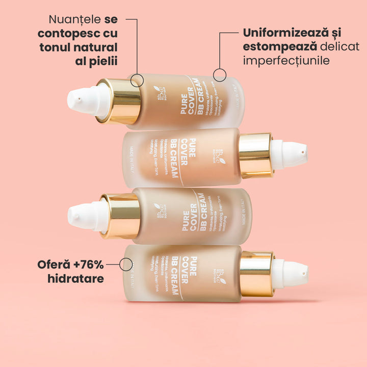 Pure Cover – BB Cream Hidratantă, Uniformizantă, Matifiantă | Eco Bio Boutique