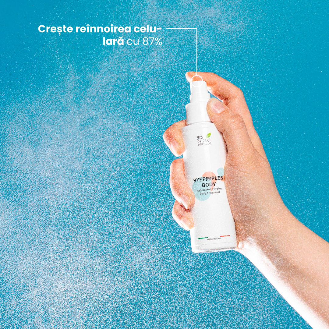 ByePimples Body – Tratament Natural Antiacnee pentru Corp | Eco Bio Boutique