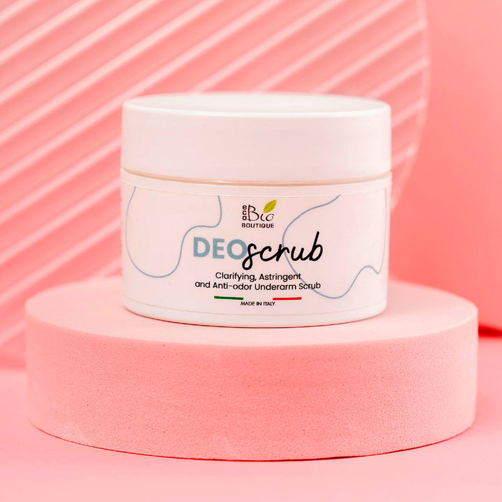 DeoScrub – Exfoliant pentru Axile Iluminator, Astringent și Anti-Miros | Eco Bio Boutique