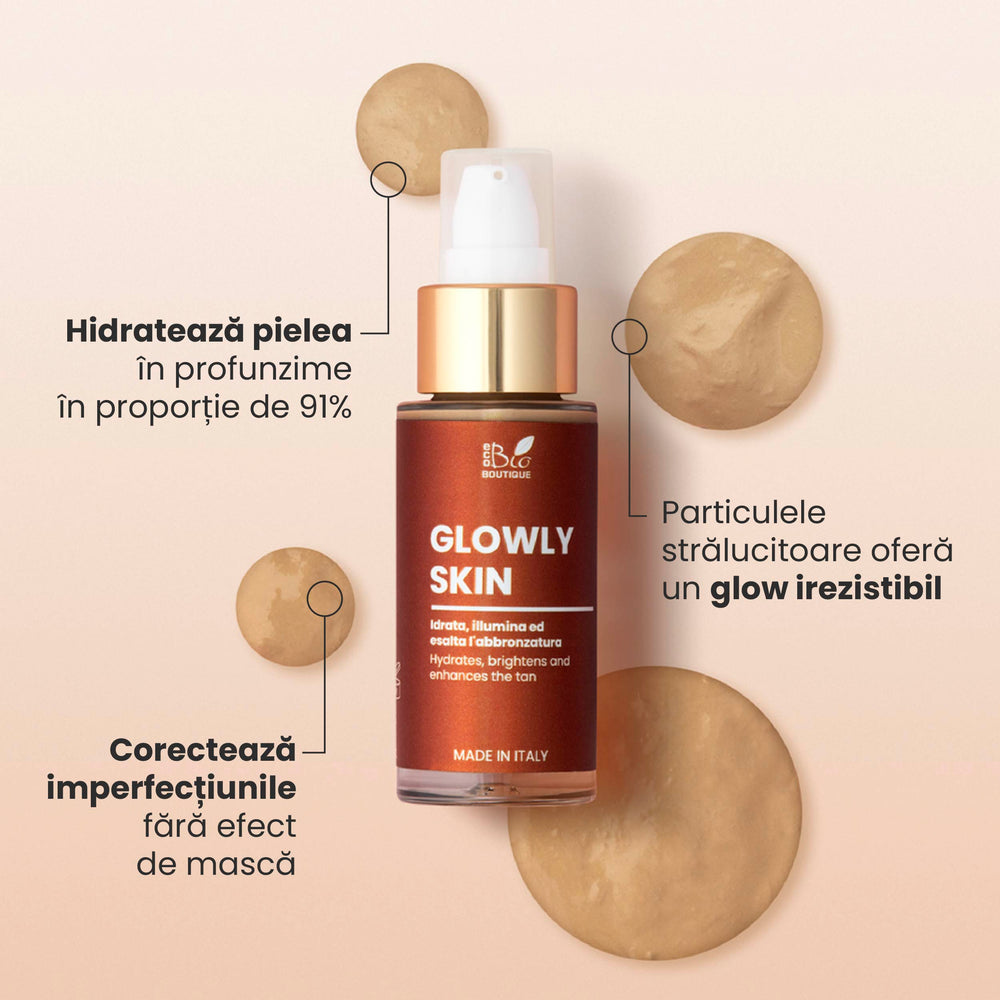 Glowly Skin – Hidratează, iluminează și evidențiază bronzul | Eco Bio Boutique