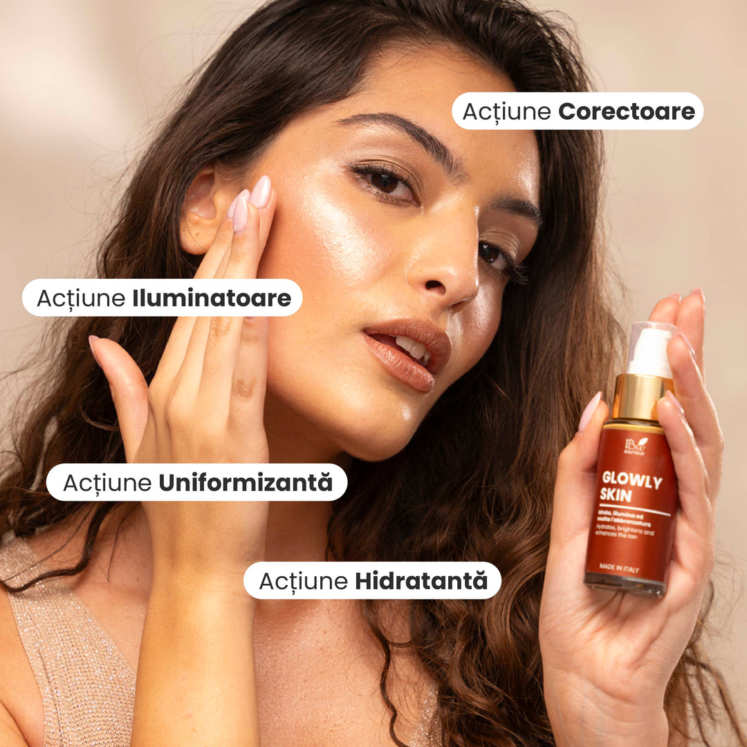 Glowly Skin – Hidratează, iluminează și evidențiază bronzul | Eco Bio Boutique