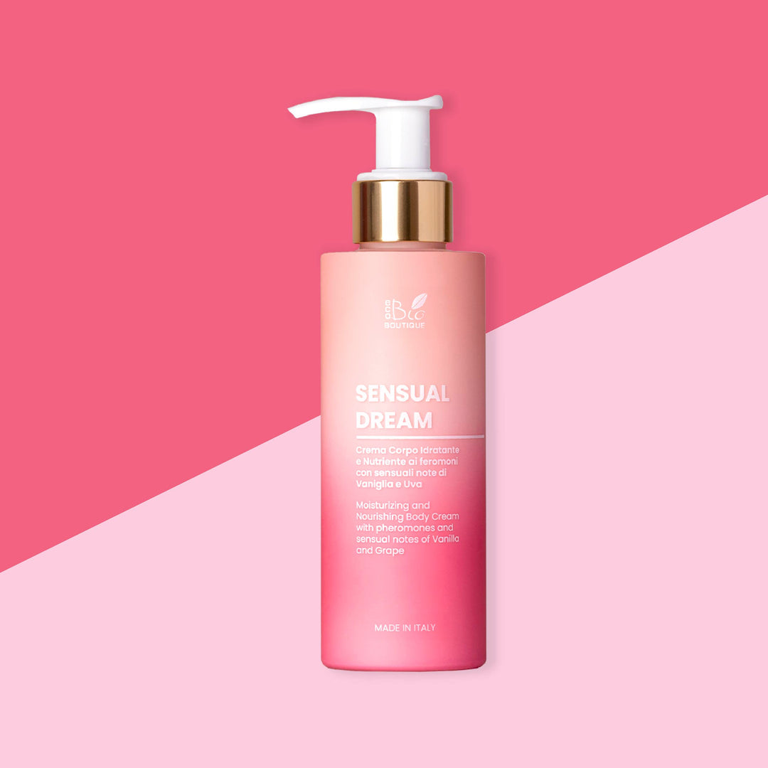 Sensual Dream – Cremă de corp hidratantă și nutritivă cu feromoni și note senzuale de Vanilie și Strugure | Eco Bio Boutique