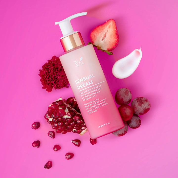 Sensual Dream – Cremă de corp hidratantă și nutritivă cu feromoni și note senzuale de Vanilie și Strugure | Eco Bio Boutique